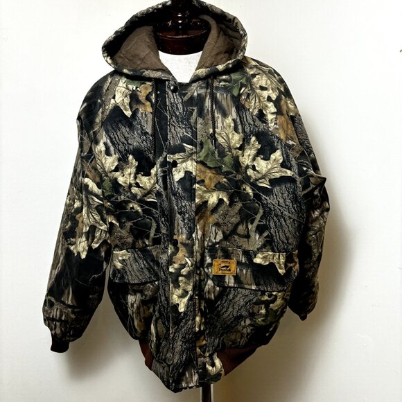 DUXBAK 2XL Forest Real Tree Camo Insulated Outdoor Hunting Jacket Made in USA - Picture 1 of 16